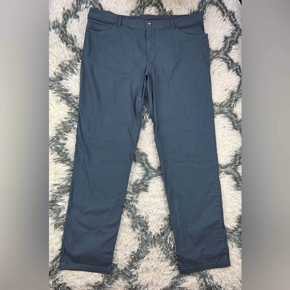 Lululemon Men's ABC Classic 5 Pocket Pant Blue Size 40 FLAW